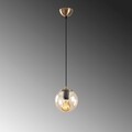 Lustra, Efe - 2151, Tatum, 15 x 15 x 110 cm, 1 x E27, 40W, galben/aramiu antic