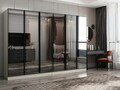 Dulap pentru haine, Hanah Home, Nisa, 270x210x52 cm, Gresie
