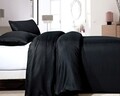 Lenjerie de pat  pentru doua persoane, Zen Satin Point, Royal Textile,3 piese, percal, negru