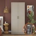 Dulap pentru haine, Hanah Home, BA290, 90x210x57.5 cm, Gresie