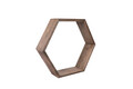 Raft de perete, Evila Originals, HEX001, 40x40x10 cm, Maro