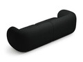 Canapea modulara 4 locuri, Kate, Micadoni, 243x99x76 cm, tesatura boucle, negru