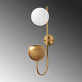 Aplica de perete, Fulgor, 942FLG2161, Metal, Auriu