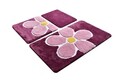 Set covoraș de baie (3 bucăți), Chilai, Flower, Acril, Multicolor