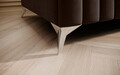 Bancheta, ELTAP, PU-LAU-22NU, Laurence, 132x64x36 cm, poliester, maro