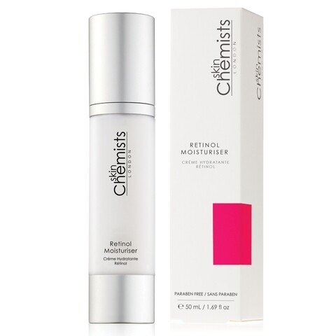 Crema hidratanta cu retinol, SkinChemists, Retinol Moisturiser, 50 ml
