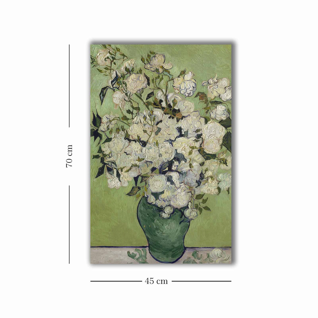Tablou decorativ, 4570VANGOGH053, Canvas, Lemn, Multicolor