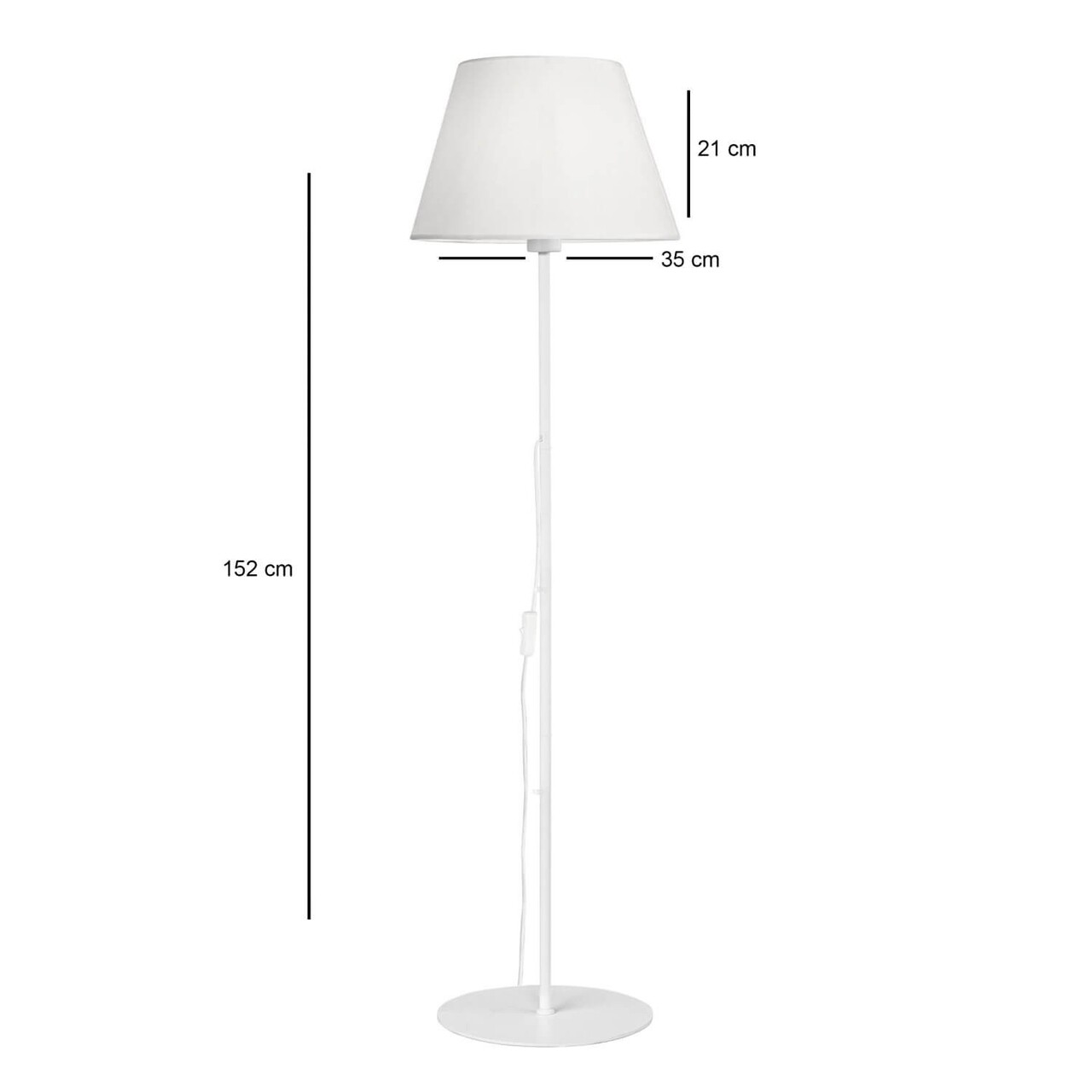 Lampadar, L'essentiel Maison, 780SGN4708, Alb - view 5