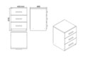 Set mobilier de birou, Locelso, VO14, Nuc / Antracit