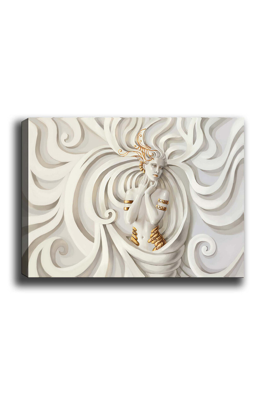 Tablou decorativ, Kanvas Tablo (70 x 100), Cadru: 100% LEMN (grosime: 3 cm), Multicolor - view 2