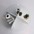 Masuta de cafea, Neostill, Bubble, 75x35x75 cm, Alb