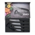 Set cutite 5 piese, Cook in Style, Heinner Home, ceramica/plastic, negru