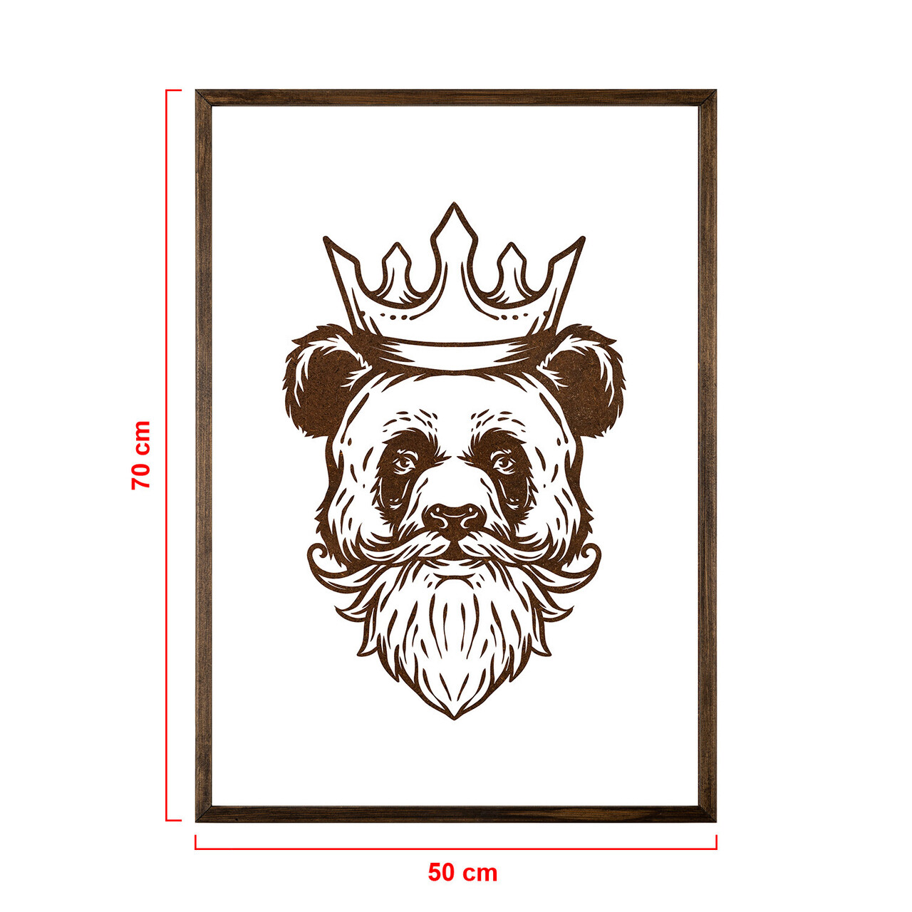 Tablou decorativ, TD094, Lemn, Desenat manual, Natural