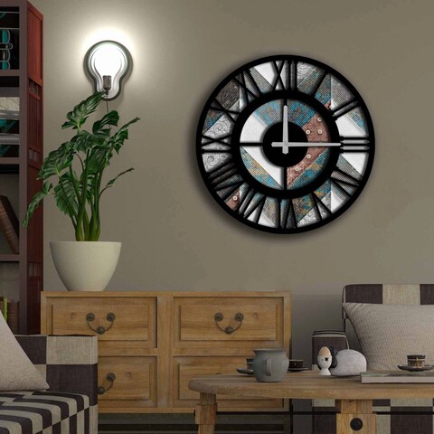 Ceas de perete, 5050ms-067, mdf, ø50 cm, multicolor