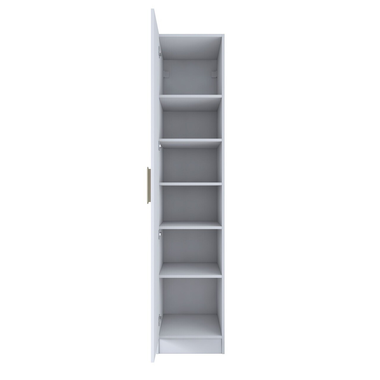 Dulap pentru haine, Hanah Home, BA204, 45x210x45 cm, PAL melaminat, Alb - view 9