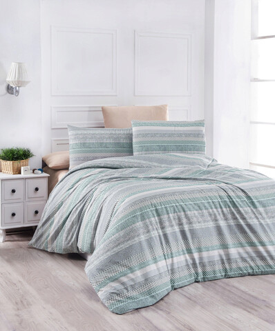 Lenjerie de pat pentru o persoana Single XL (DE), Lines, Life Style, Bumbac Ranforce Life Style