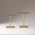Set masuta de cafea, Neostill, Elegante 2, Auriu / Transparent