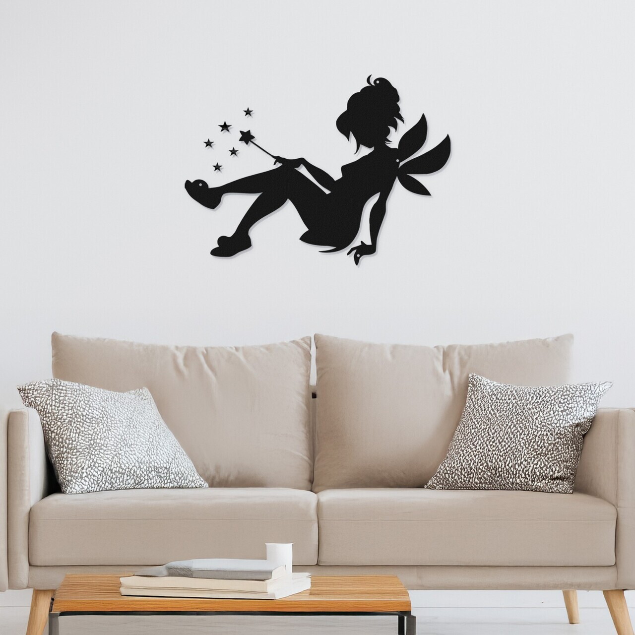 Decoratiune de perete, DEC-BL017, Dimensiune: 40 x 30 cm, Negru