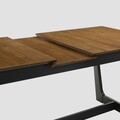 Masa extensibila Pahkel, Homla, 160-195x90x76 cm, lemn de cauciuc, maro