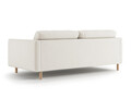 Canapea 4 locuri, Eden, Micadoni, 209x92x90 cm, catifea, bej