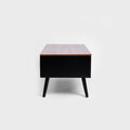 Masuta de cafea Anzabi, Homla, 105x50.5x43.5 cm, lemn/MDF, maro/negru