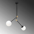 Lustra, Opviq, 892OPV1407, Metal, Alb/Negru