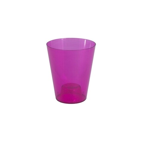 Ghiveci orhidee Vulcano 13 cm, roz transparent