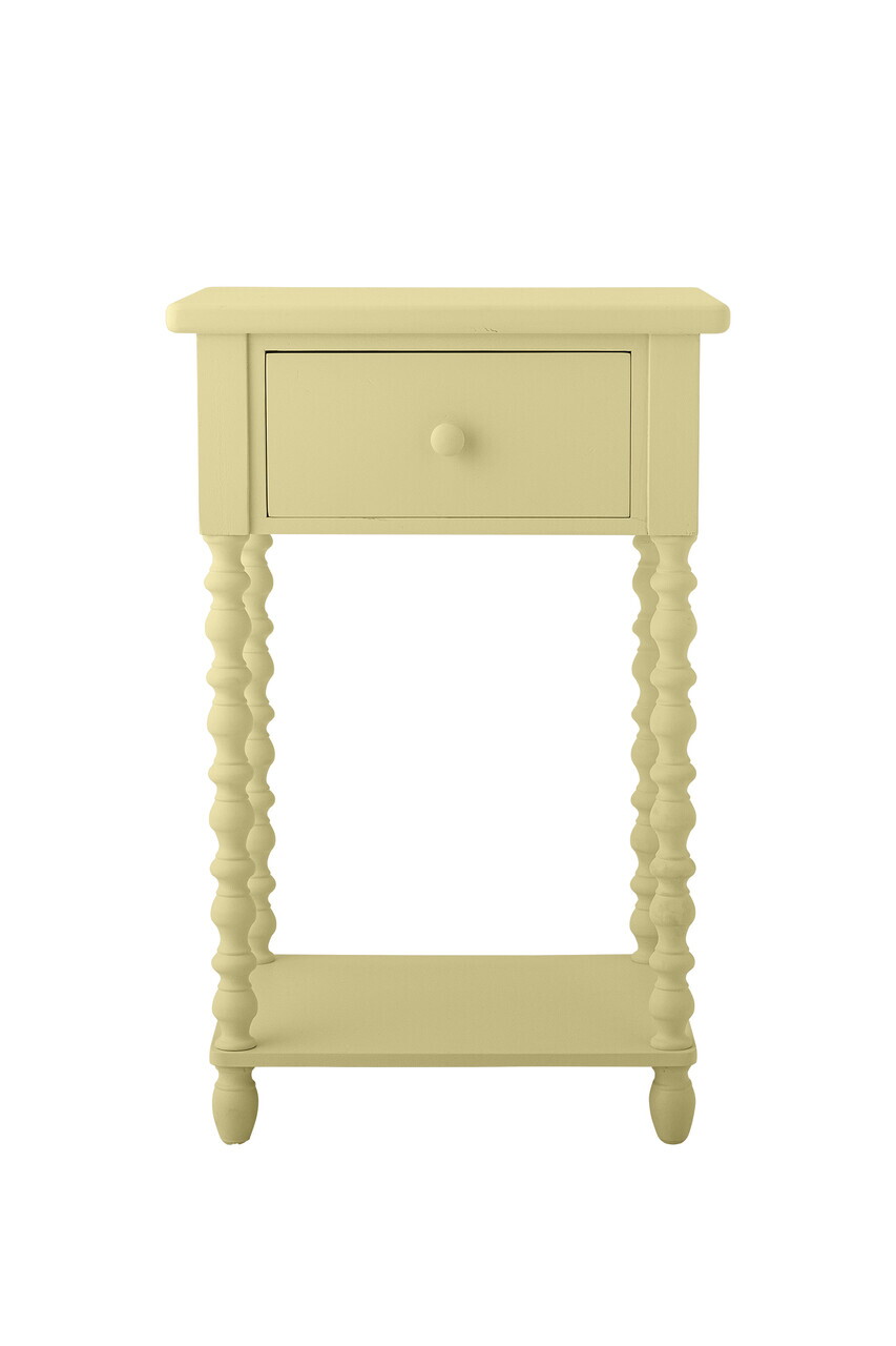 Masuta de cafea, Bloomingville, Salino, 36x33x70 cm, lemn de brad/MDF, galben