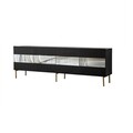 Comoda TV, Neostill, Leon, 180x59x35 cm, PAL, Aur / Fume