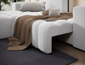 Coltar extensibil stanga 4 locuri ELTAP, Bon-49, Bonett, 250x175x92 cm, lemn/poliester, gri deschis