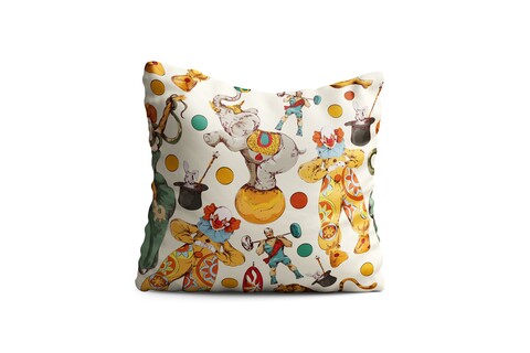 Perna decorativa circus, oyo kids, 43x43 cm, poliester, multicolor