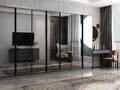 Dulap pentru haine, Hanah Home, Nisa, 315x210x52 cm, Antracit