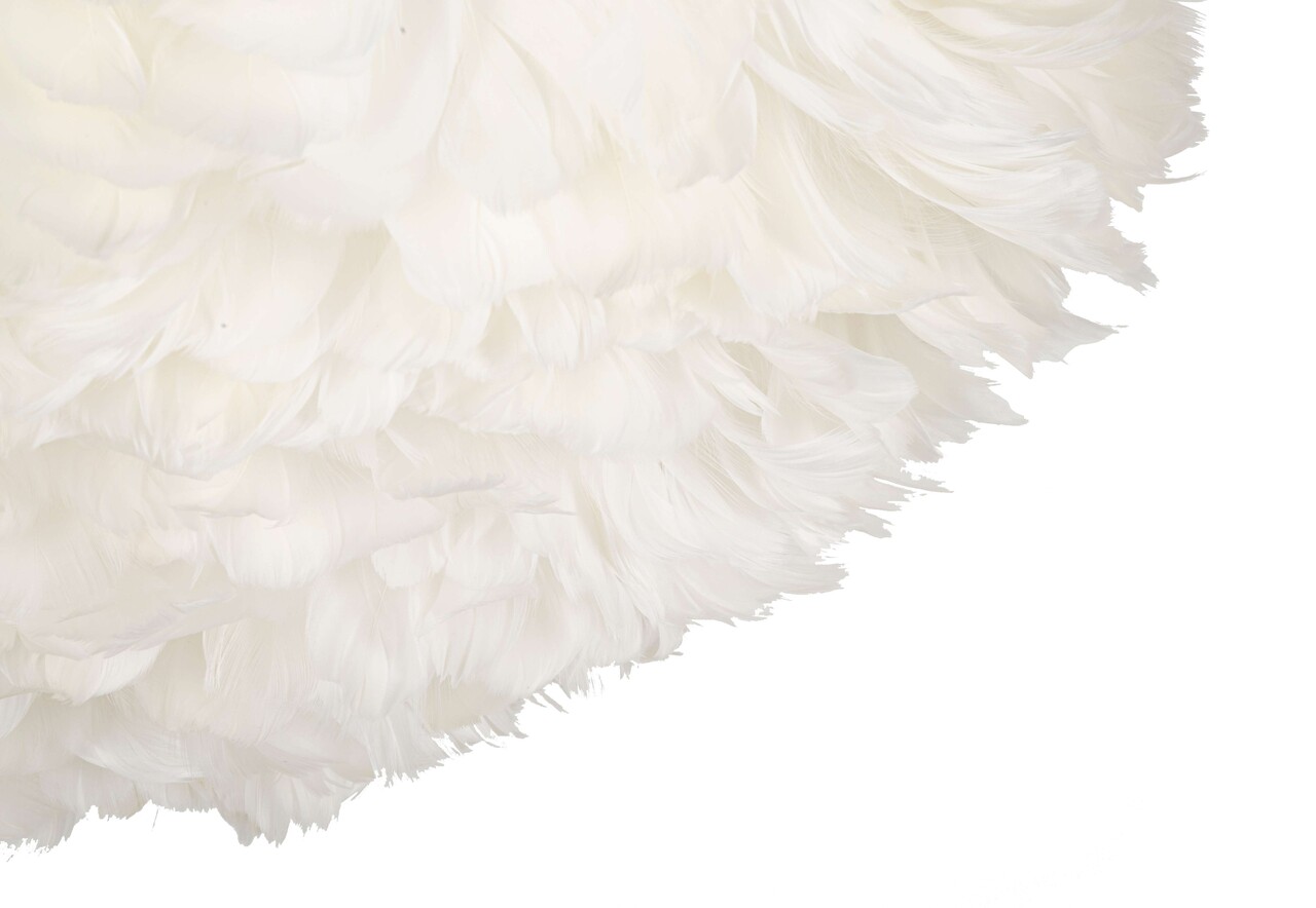 Lustra Feather, Mauro Ferretti, 1 x E27, 40W, 60x30 cm, fier, alb