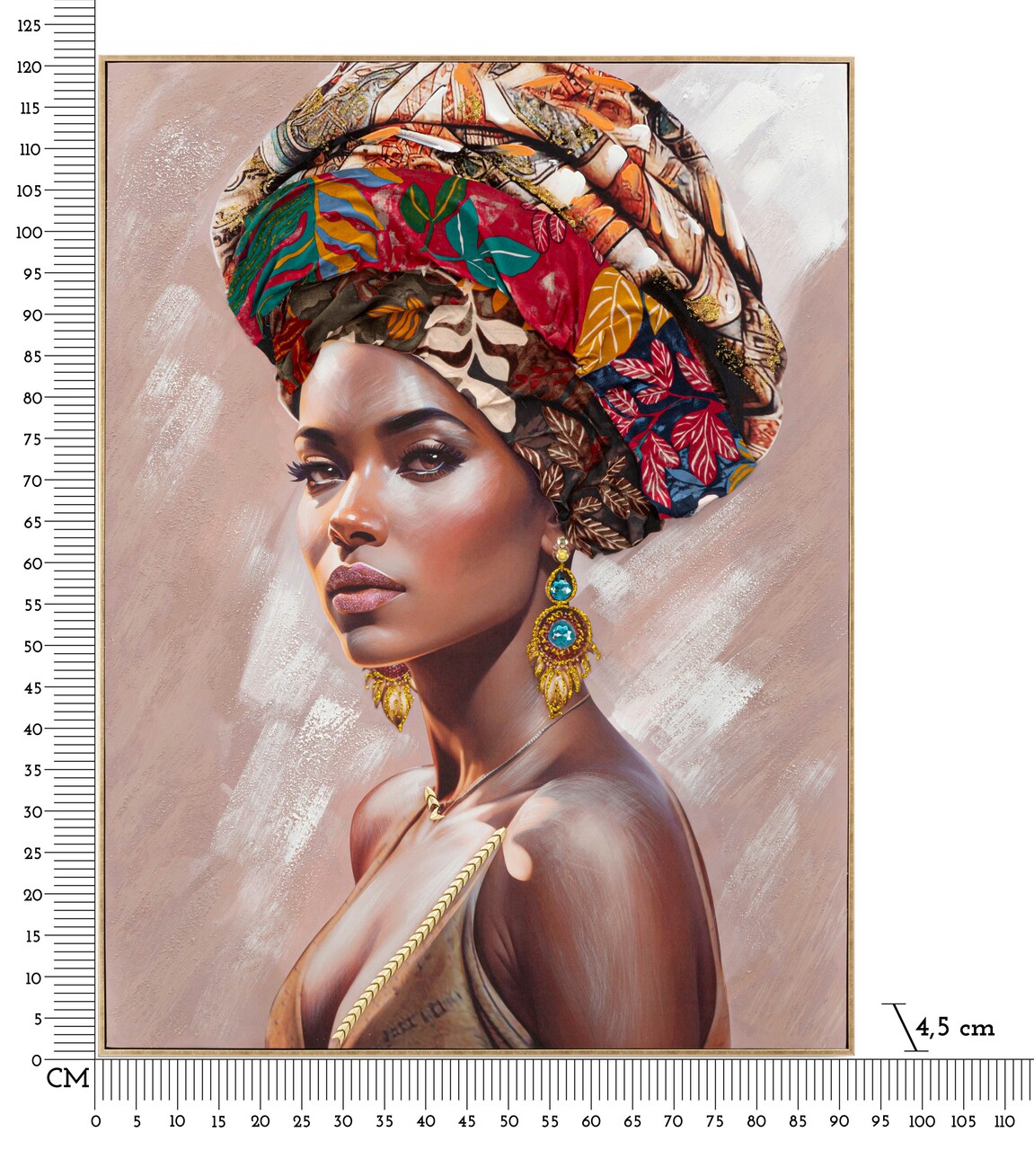 Tablou decorativ Alexandra -B, Mauro Ferretti, 92x122 cm, canvas pictat/lemn de brad, multicolor - 1 | YEO
