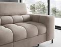 Coltar extensibil stanga 5 locuri ELTAP, LT-02PA, Ferucce, 276x200x93 cm, lemn/poliester, bej deschis
