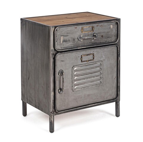 Comoda store, bizzotto, 45 x 34.5 x 55.2 cm, otel/lemn de pin