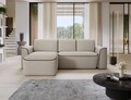 Coltar stanga 4 locuri ELTAP, Ume, 287x190x88 cm, lemn/poliester, bej/maro inchis
