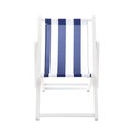 Sezlong Riges, Homla, 58.5x42x52.5 cm, lemn, alb/albastru