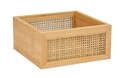 Cutie depozitare, Wenko, Allegre M, 15 x 7 x 15 cm, bambus/ratan, natur
