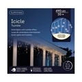 Instalatie de Craciun pentru exterior Icicle twinkle, Lumineo, 490 LED-uri, 2000 cm, alb