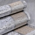 Covor, Helli 2613, 80x300 cm, Fibre acrilice, Nurcă / gri