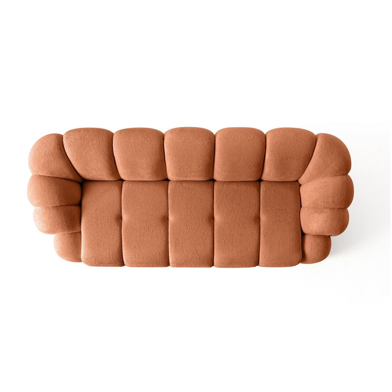 Canapea 3 locuri, Atelier del Sofa, 752EST1131, Lemn de carpen/PAL melaminat, Caramiziu - view 5