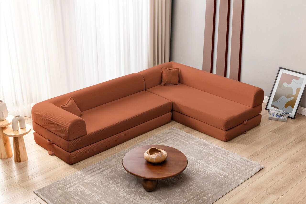 Coltar, Atelier del Sofa, 118FVL1501, Tesatura plus reiata, Caramiziu - view 2