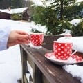 Serviciu pentru cafea Dots, Oti, 6 piese, portelan