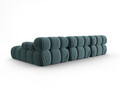 Coltar modular dreapta 4 locuri, Bellis-51, Micadoni Home, 282x155x70 cm, catifea, turcoaz