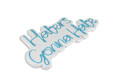 Decoratiune luminoasa LED, Haters Gonna Hate, Benzi flexibile de neon, DC 12 V, Albastru