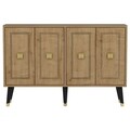 Consola, Odessa, Hartın, 120x80x30 cm, PAL, Stejar safir / Aur