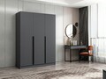 Dulap pentru haine, Minerva, Kale Anthracite, 135x210x52 cm, PAL, Antracit