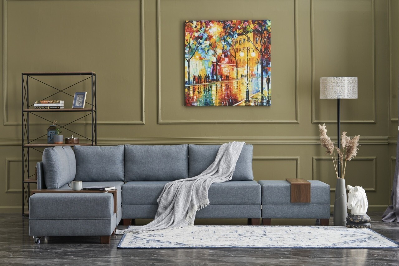Coltar, Atelier del Sofa, 613LFS1165, Albastru