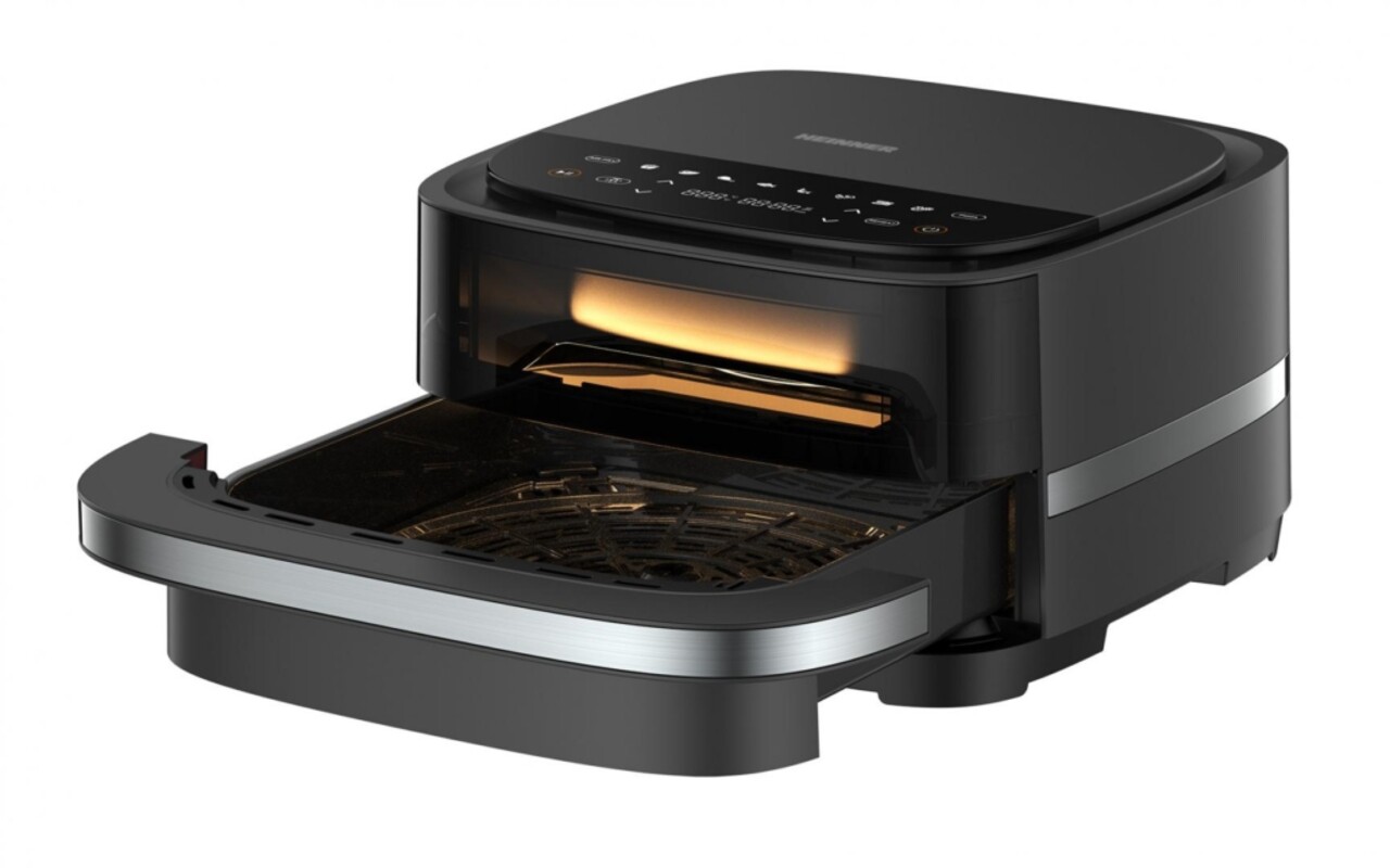 Friteuza 2 in 1 Pizza Easyfry, Heinner, 2200W, 4L, negru - imagine 4
